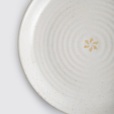 Ganga Dinner Set of 4 Ivory with Old Rose